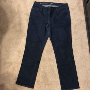 Ann Taylor LOFT curvy straight jeans 32/14